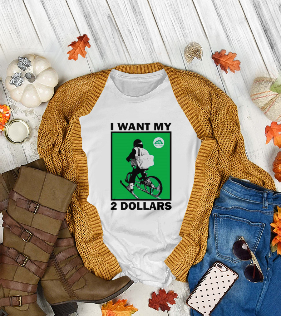 I Want My 2 Dollars Johnny Gasparini Ski Bike T-Shirt