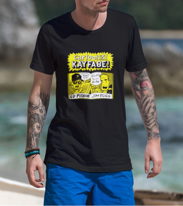 Cartoonist Kayfabe Ed Piskor Jim Rugg Yak Blah T-Shirt