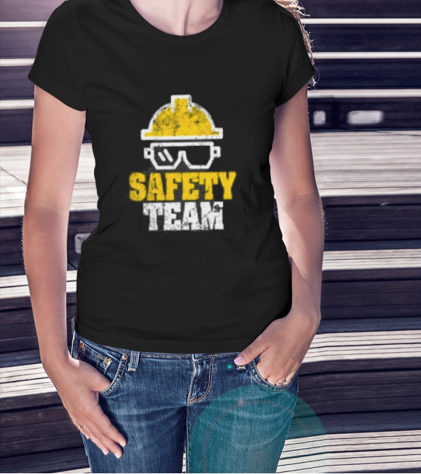 Safety Team Occupational Safety Officer OSHA HSE Hard Hat And Safety Glasses T-Shirt