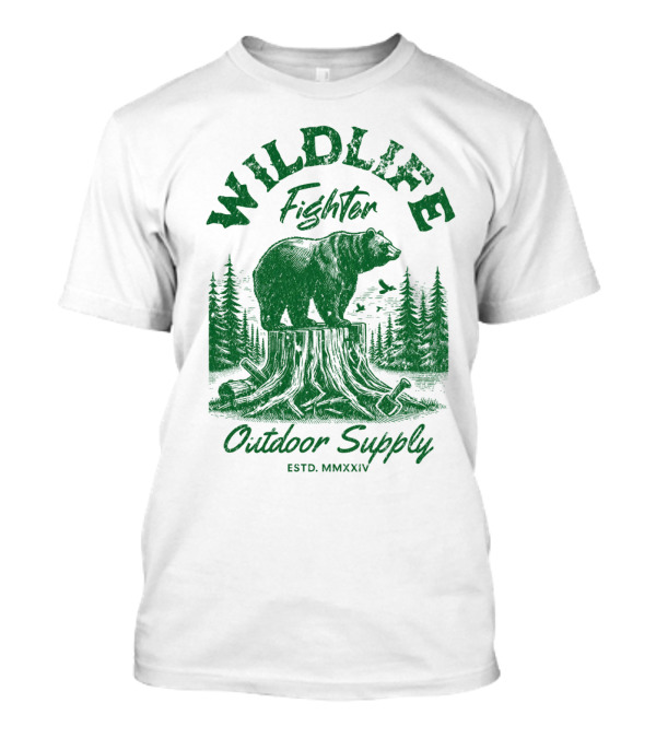 WILDLIFE FIGHTER OUTDOOR SUPPLY ESTD. MMXXIV T-Shirt