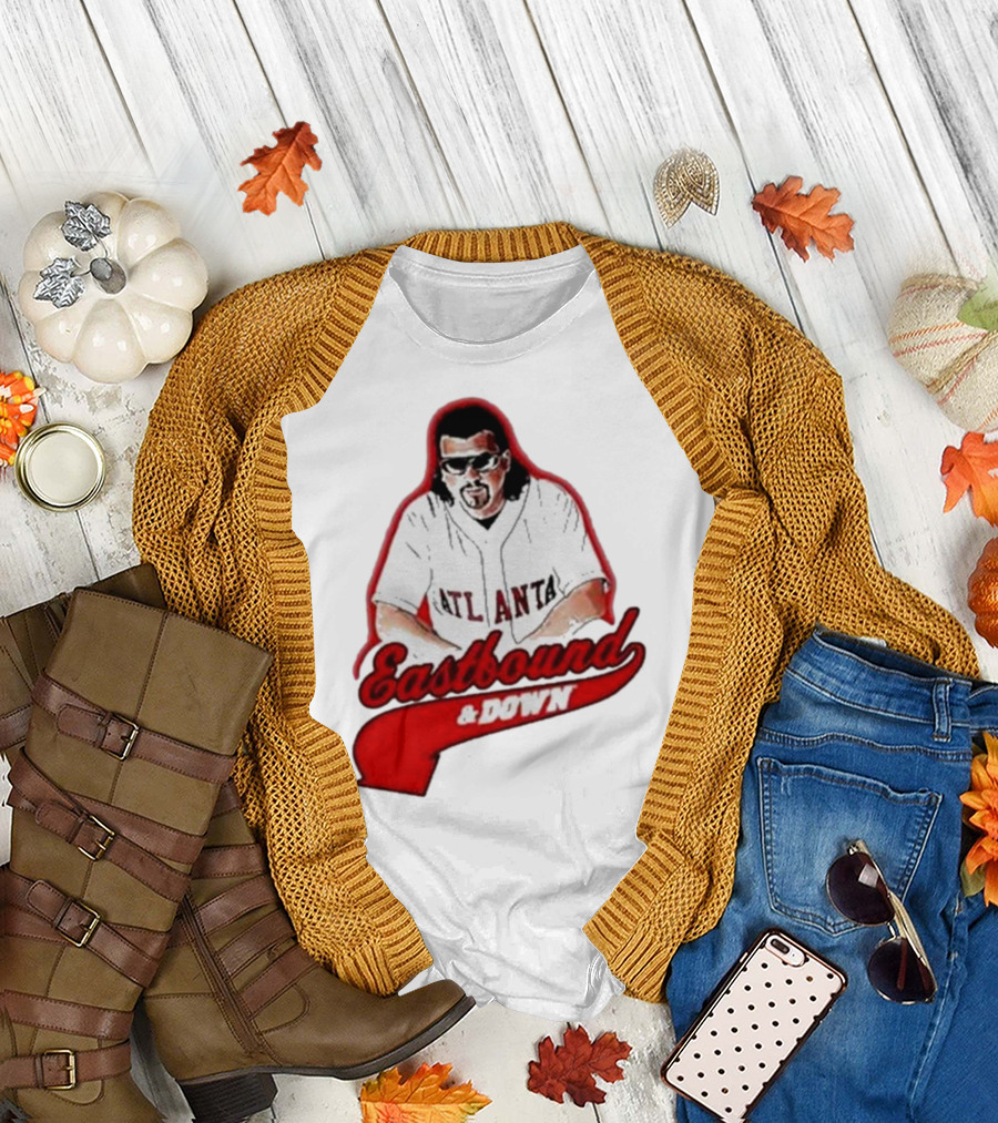 Atlanta Eastbound and Down Retro Baseball T-Shirt
