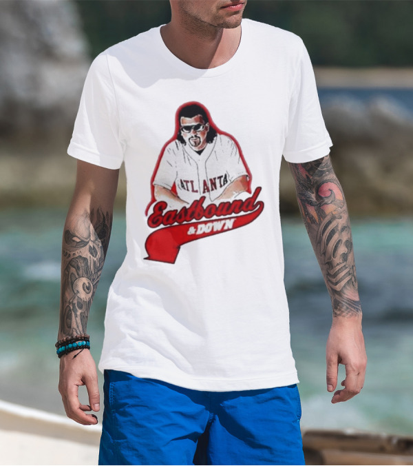 Atlanta Eastbound And Down Retro Baseball T-Shirt
