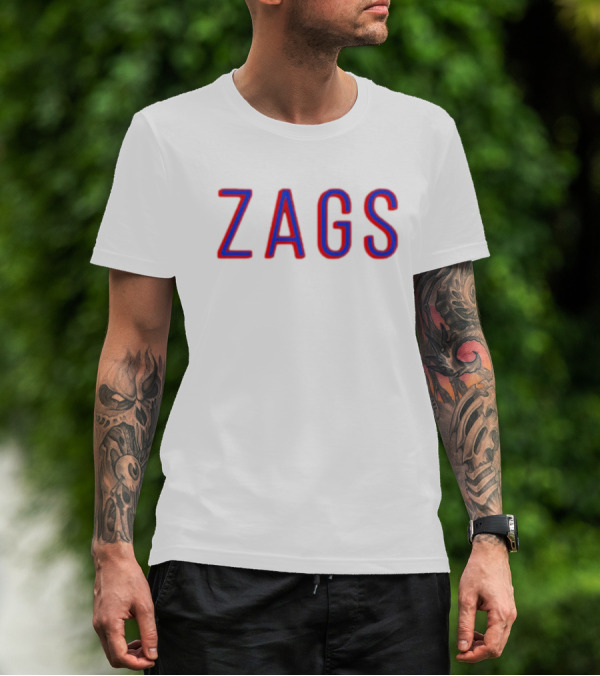 Zags Gonzaga University Bulldogs T-Shirt