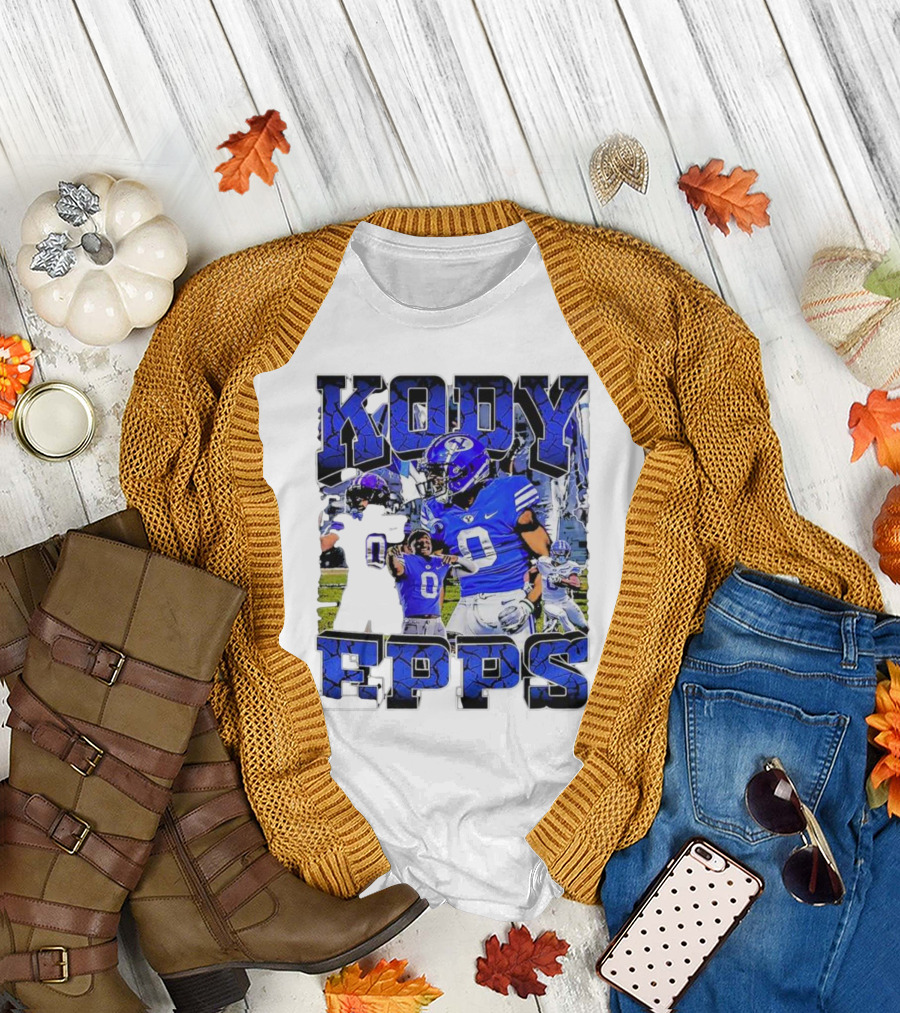 Kody Epps BYU Cougars Football Player Blue Uniform T-Shirt