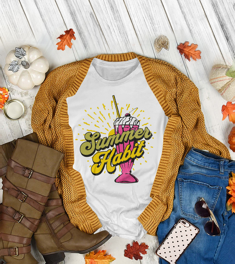 Summer Habit Vibrant Milkshake Burst T-Shirt