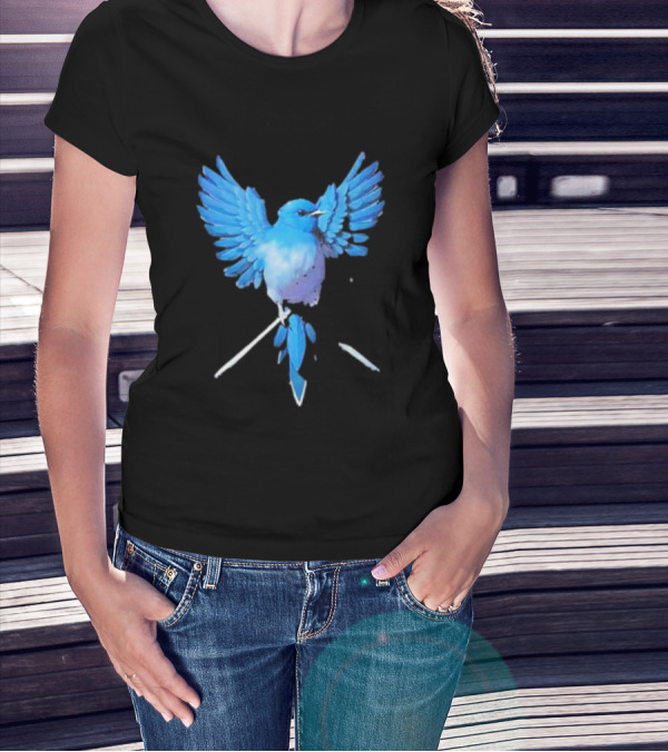 Flight Of Blue Bird T-Shirt