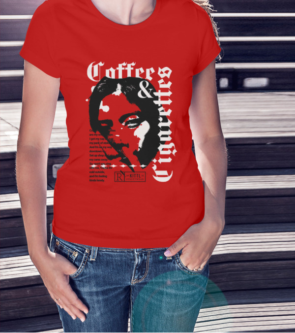 Coffee And Cigarettes By Kittl X Eachwayman T-Shirt