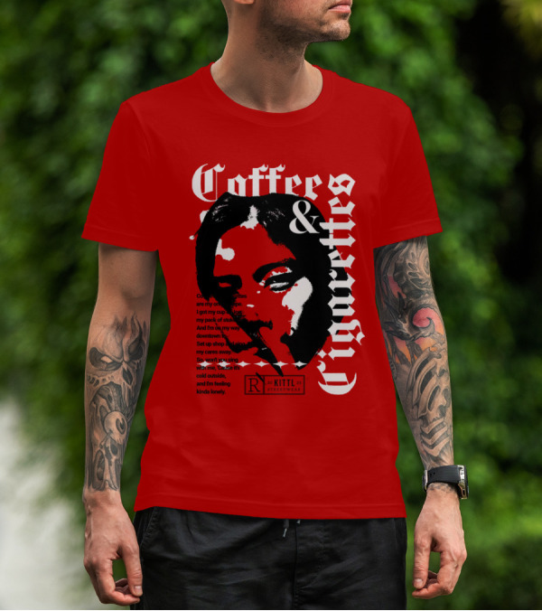 Coffee And Cigarettes By Kittl X Eachwayman T-Shirt
