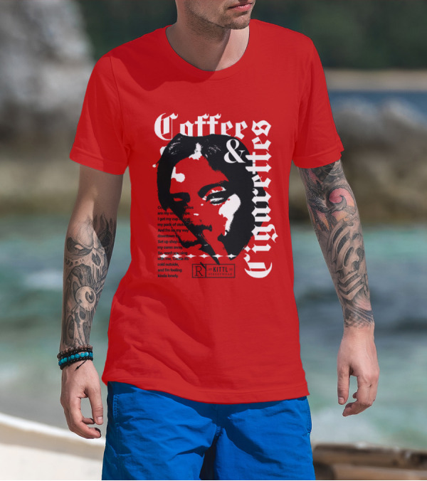 Coffee And Cigarettes By Kittl X Eachwayman T-Shirt