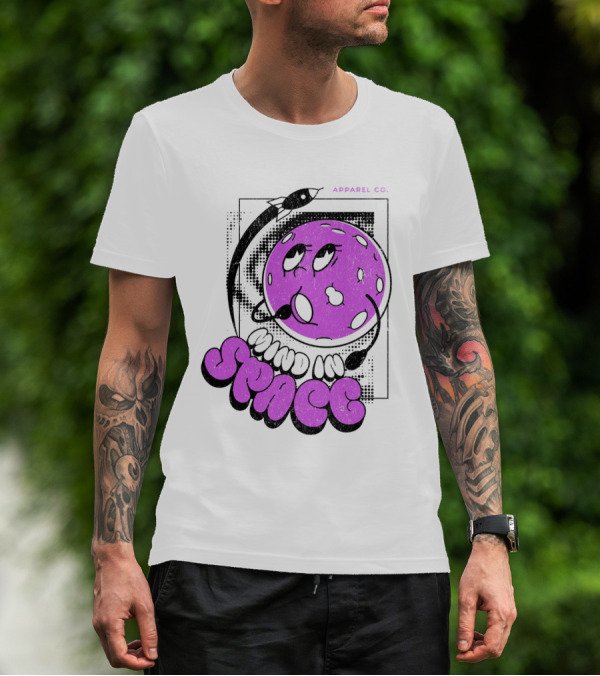 Mind In Space Apparel Co Cartoon Typographic Streetwear T-Shirt