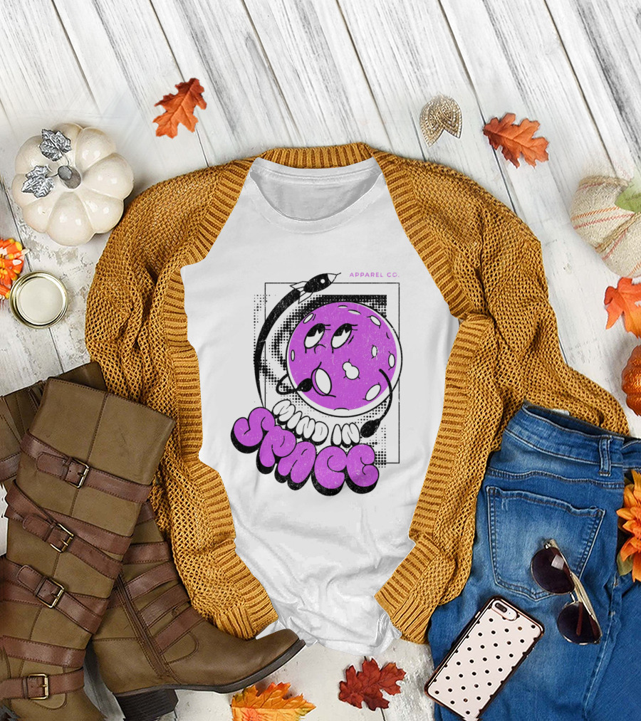 Mind In Space Apparel Co Cartoon Typographic Streetwear T-Shirt