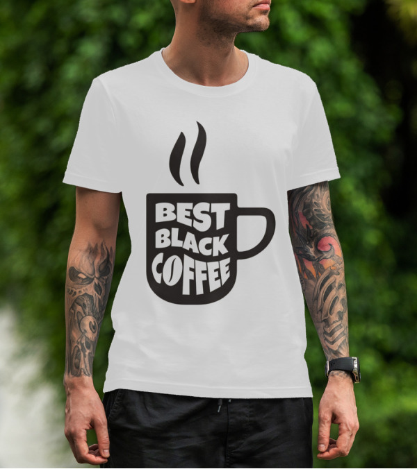 Best Black Coffee Cup With Steam T-Shirt