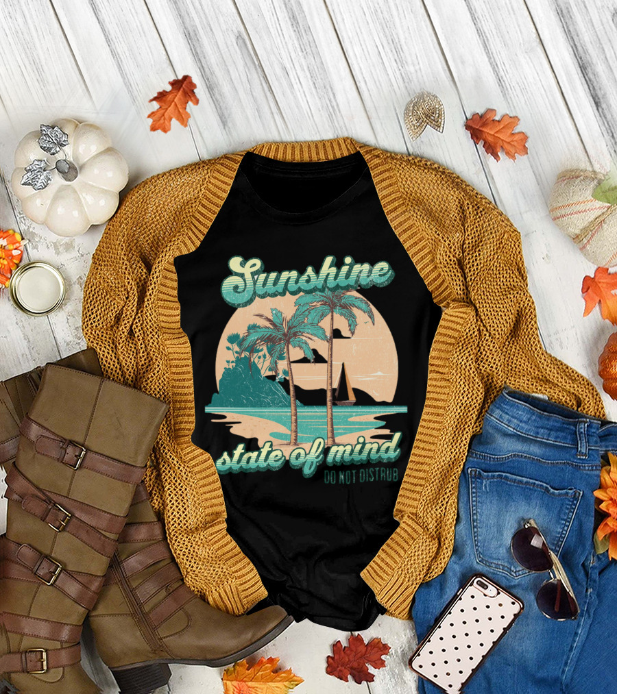 Sunshine State of Mind Do Not Disturb Vintage Beach T-Shirt