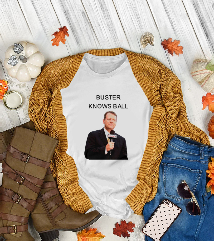 Buster Olney Knows Ball ESPN Microphone Image T-Shirt