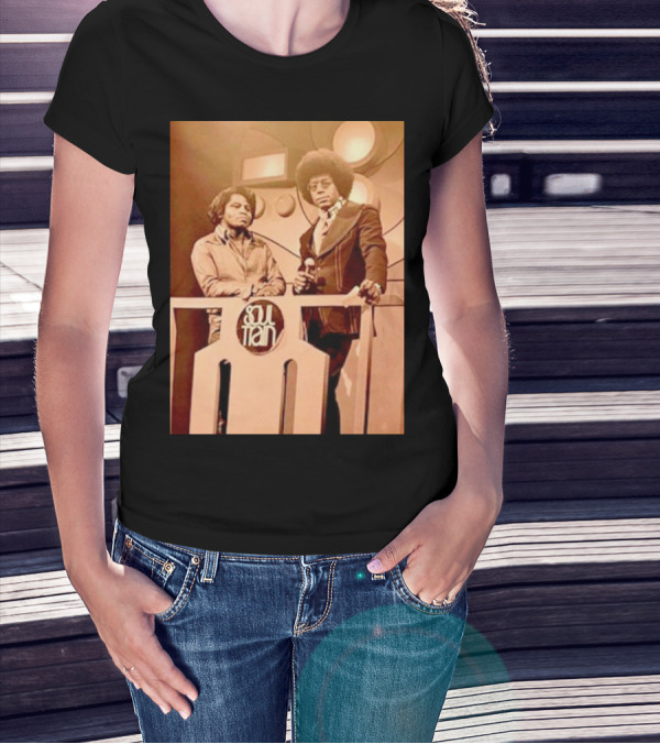 James Brown And Don Cornelius Soul Train Iconic Music Legends T-Shirt