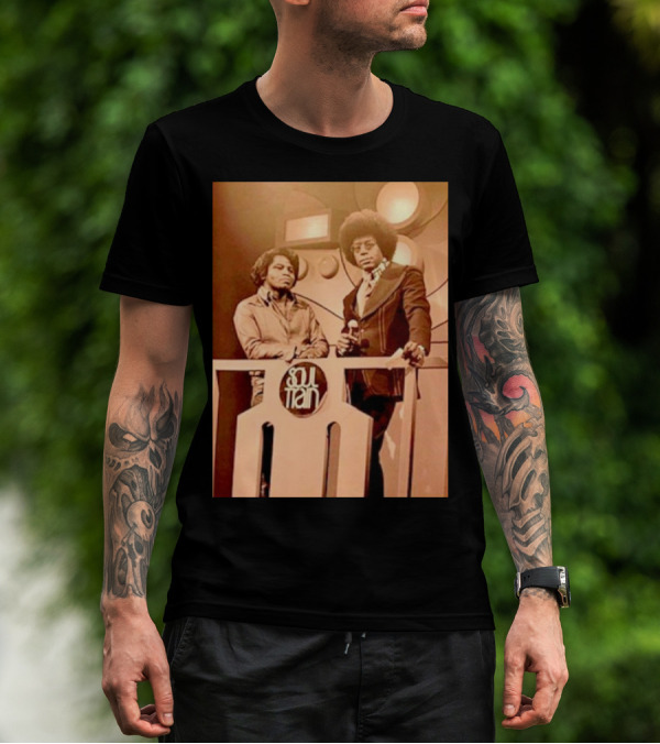 James Brown And Don Cornelius Soul Train Iconic Music Legends T-Shirt