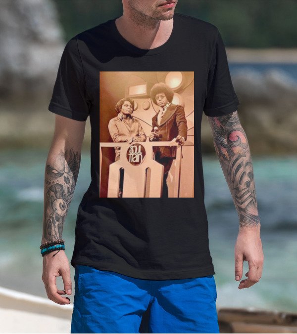 James Brown And Don Cornelius Soul Train Iconic Music Legends T-Shirt