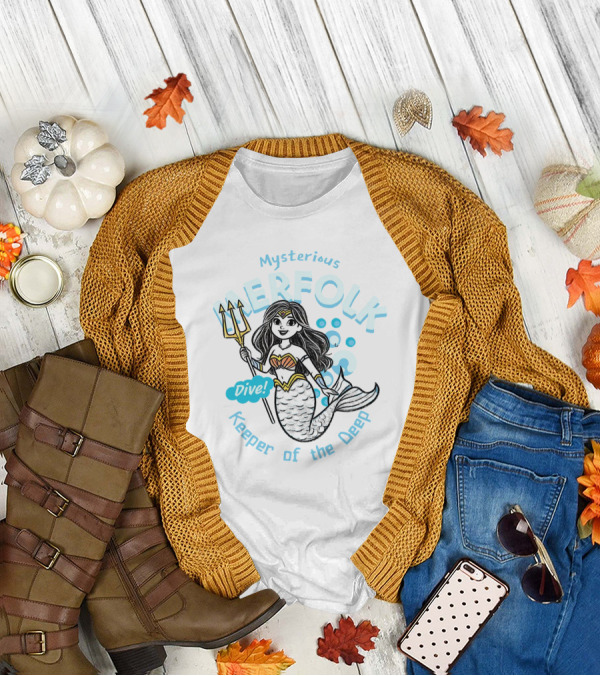 Mysterious Merfolk Dive Keeper Of The Deep T-Shirt