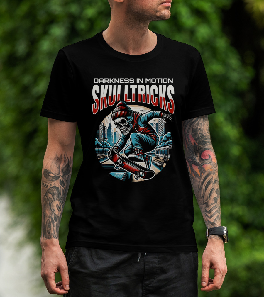 DARKNESS IN MOTION SKULLTRICKS T-Shirt