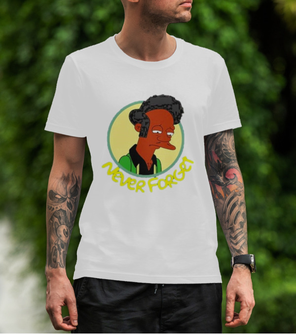 Never Forget Apu Simpsons Character T-Shirt