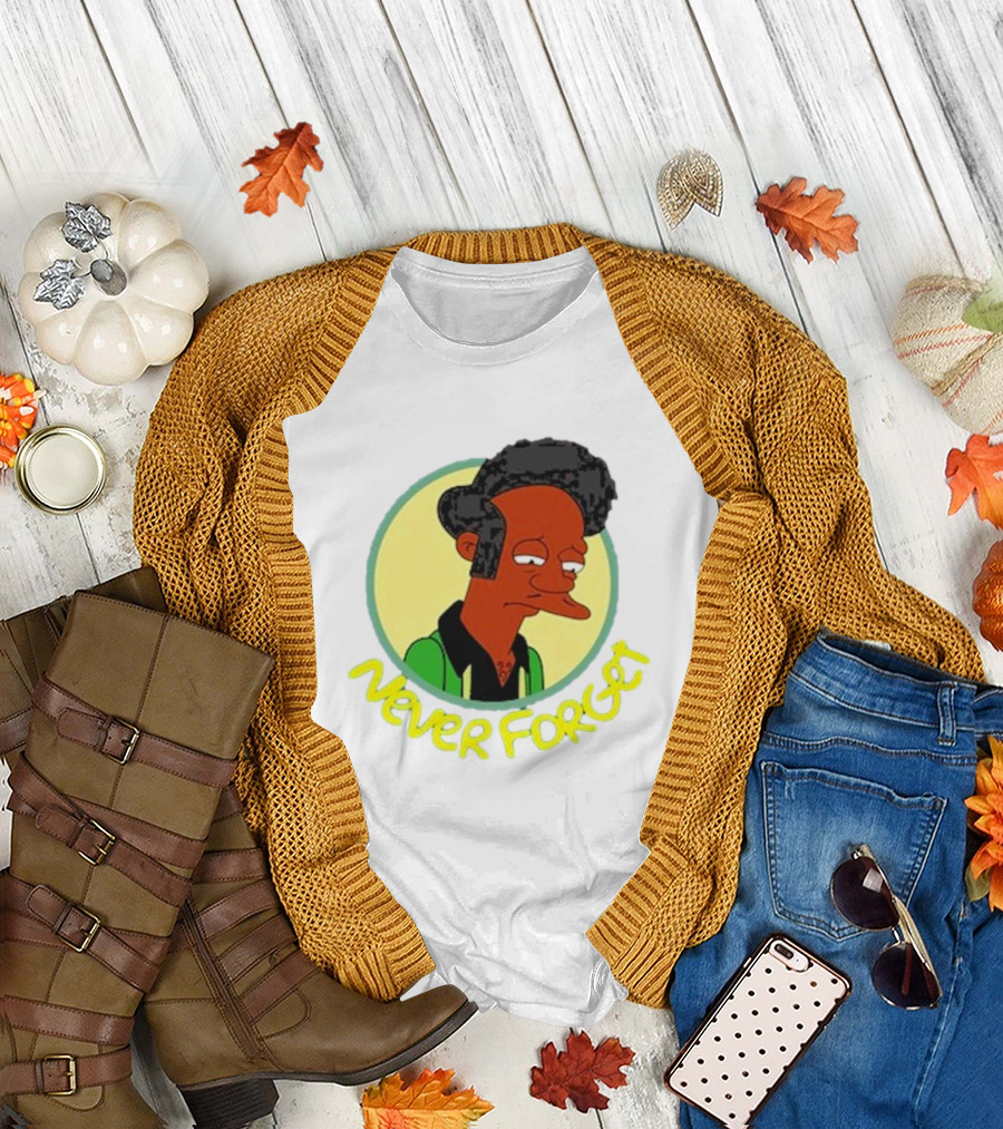 Never Forget Apu Simpsons Character T-Shirt