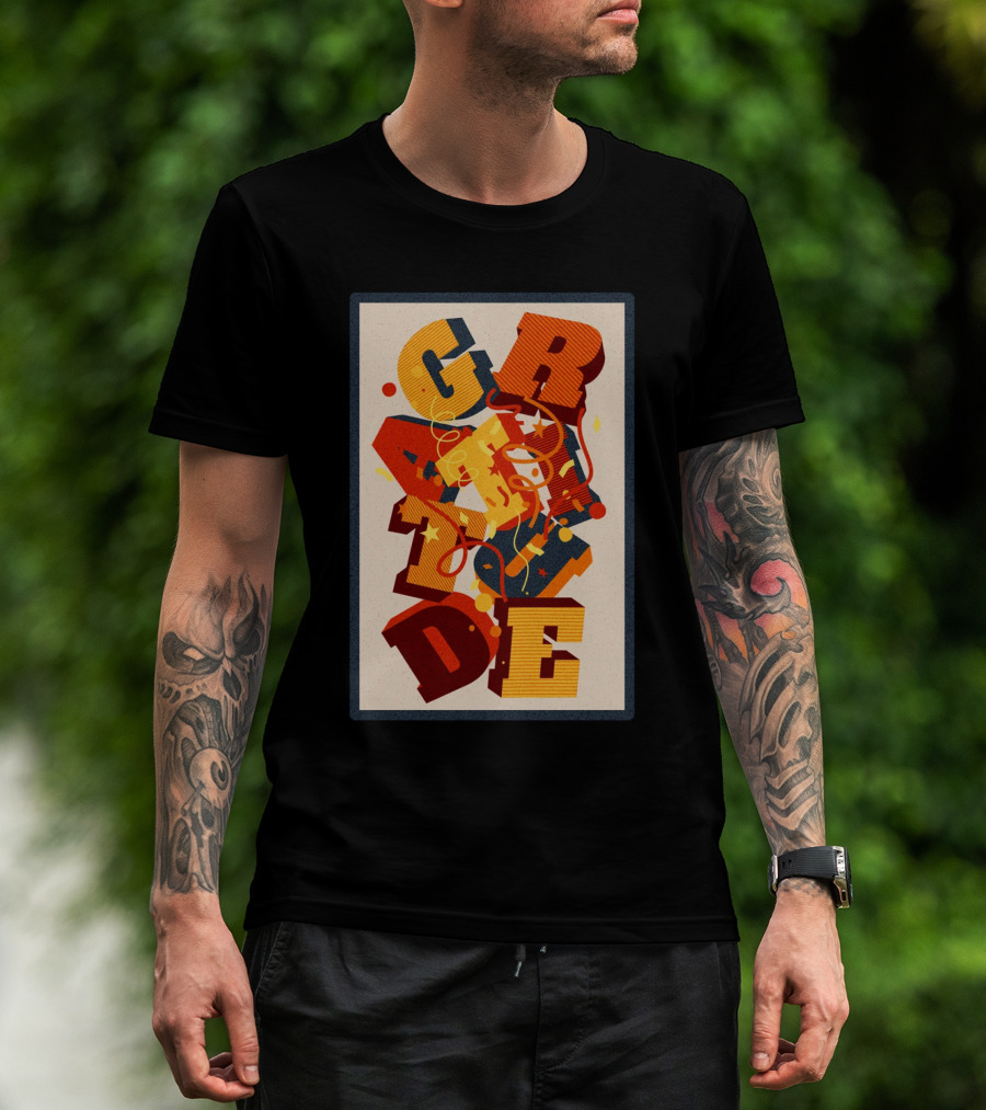 GRADE 3D Letter Explosion T-Shirt