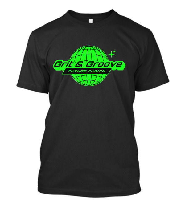 Grit And Groove Future Fusion Global Neon Green Sphere T-Shirt