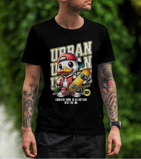 Urban Duck Skateboarding Kittl Brand T-Shirt