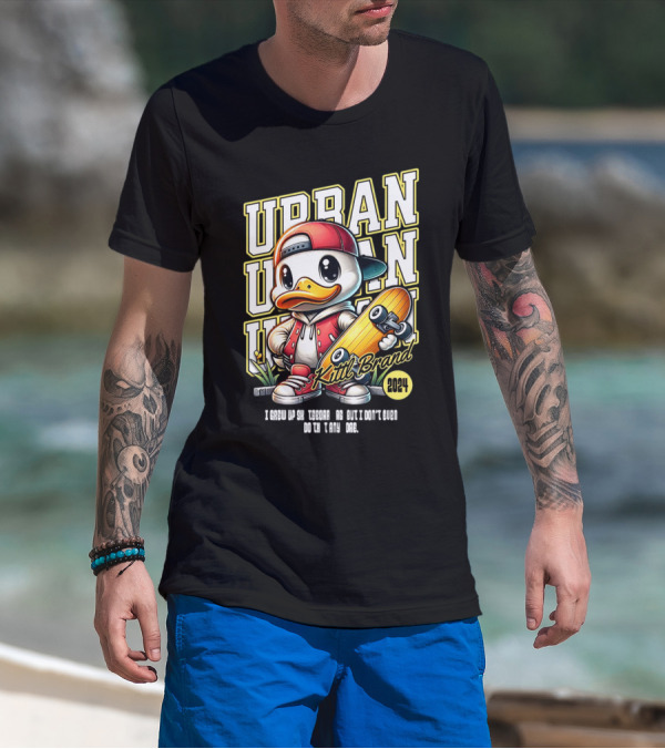 Urban Duck Skateboarding Kittl Brand T-Shirt