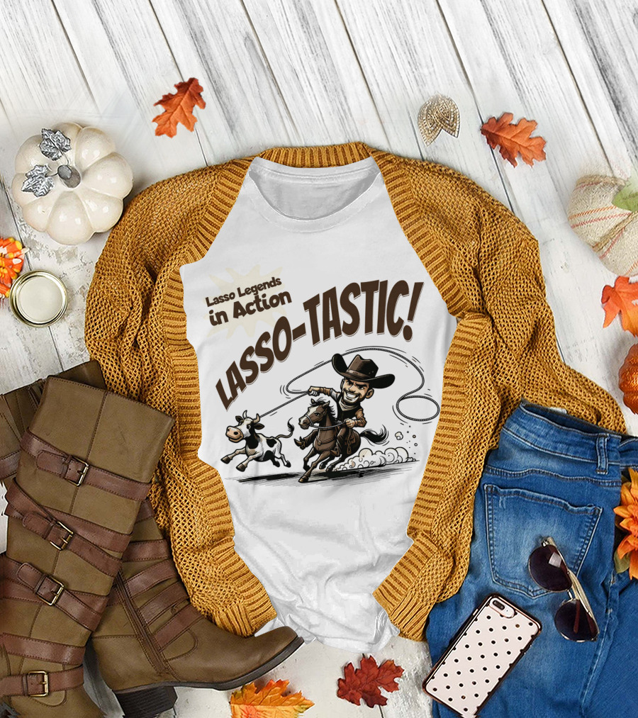 Lasso Legends In Action Lasso-Tastic Cowboy Adventure T-Shirt