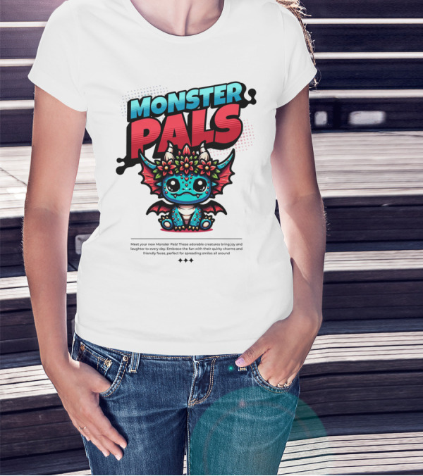 MONSTER PALS Adorable Creatures With Quirky Charm And Friendly Faces T-Shirt
