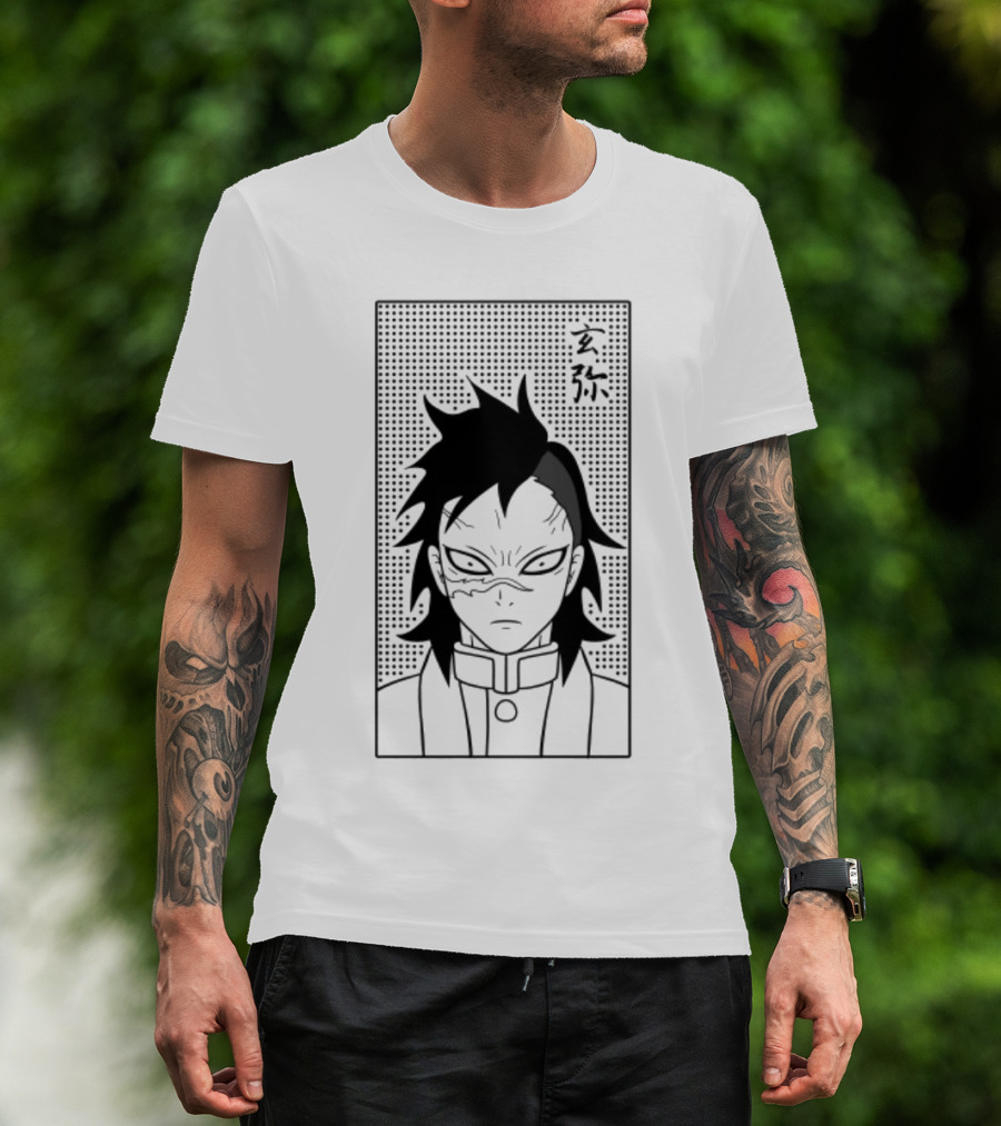 Genya Shinazugawa Manga Style Character T-Shirt