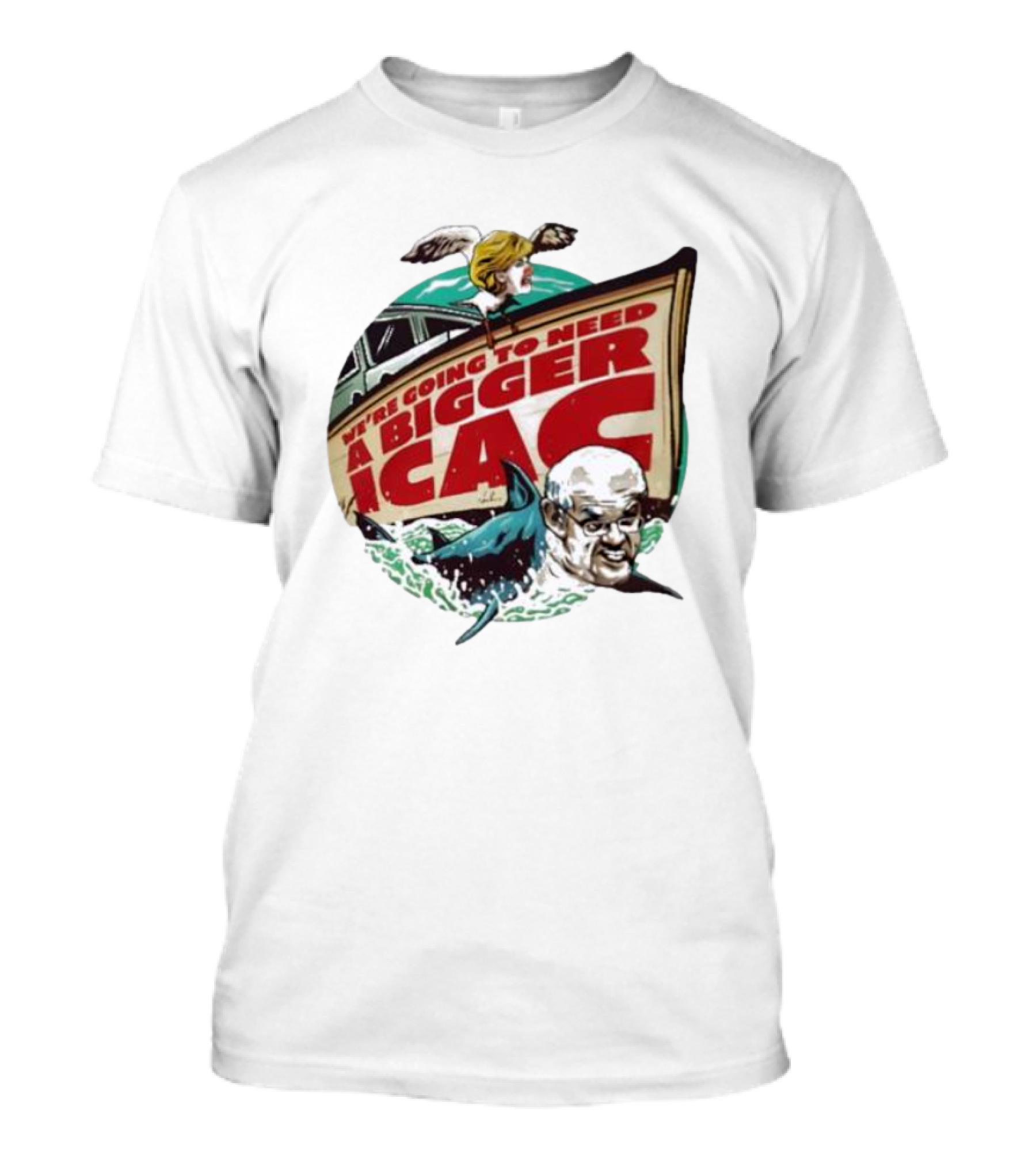Van Badham We’re Going To Need A Bigger ICAC Political Satire With Shark And Boat T-Shirt
