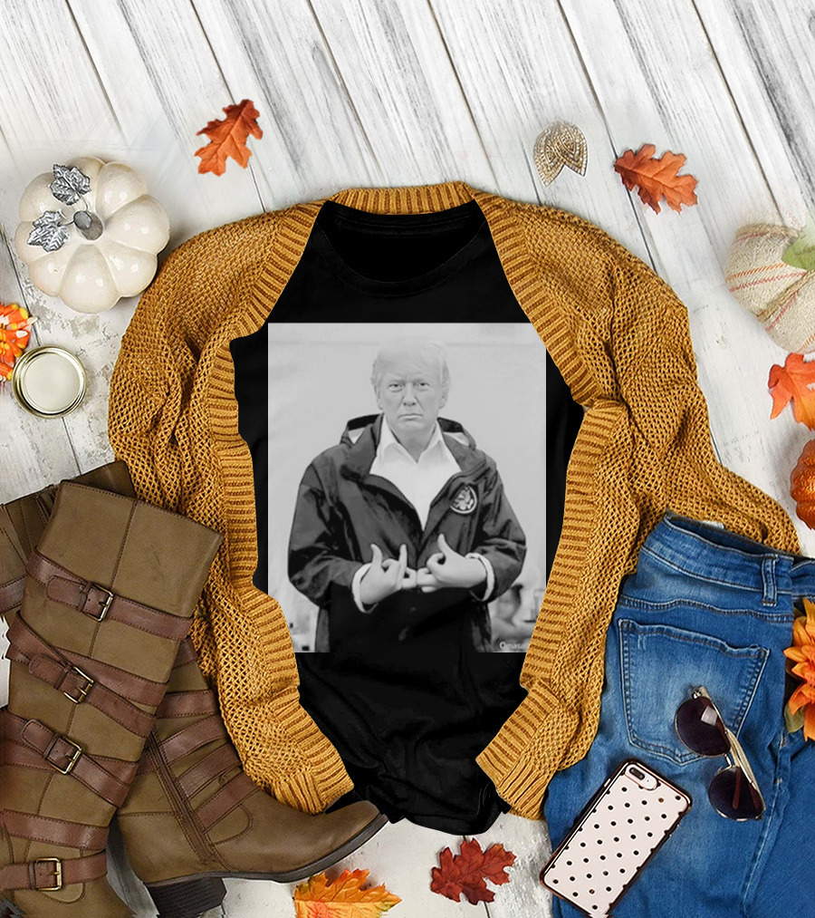 Donald Trump Suwoo Gang Black and White Jacket Image T-Shirt