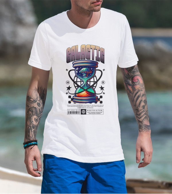Galactic UFO In Restriction Hourglass T-Shirt