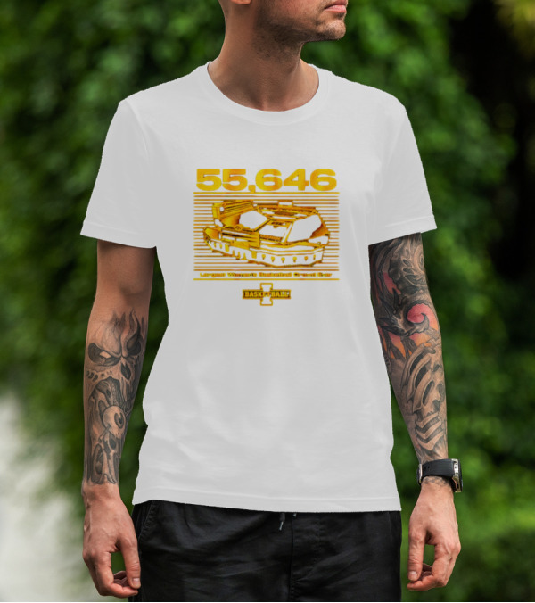 55,646 Largest Women's Basketball Crowd Ever Iowa Basketball Kinnick T-Shirt