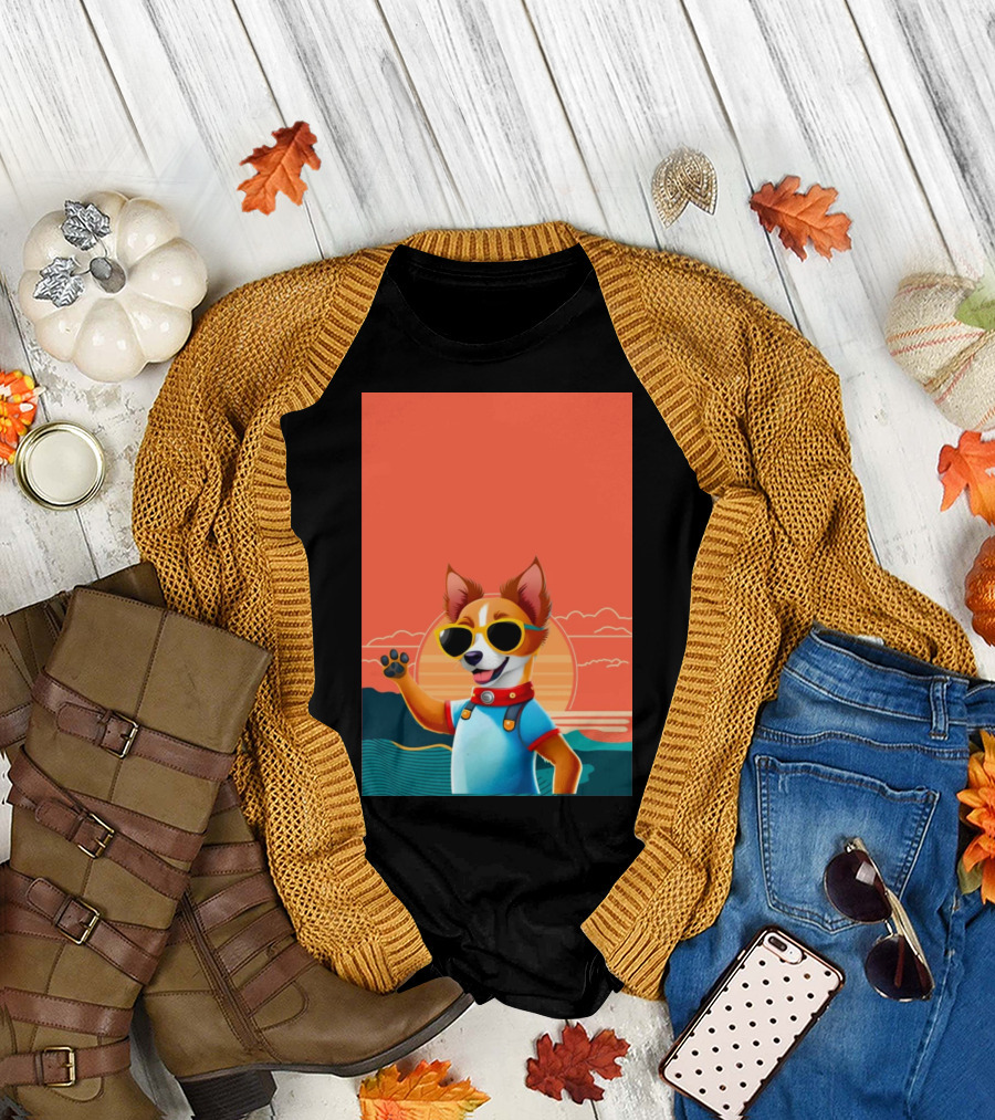 Goodbye School Hello Summer Sunglasses Dog Beach Vibes T-Shirt