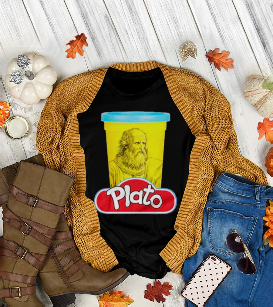 Plato Philosopher Meets Play Doh Parody Mashup T-Shirt
