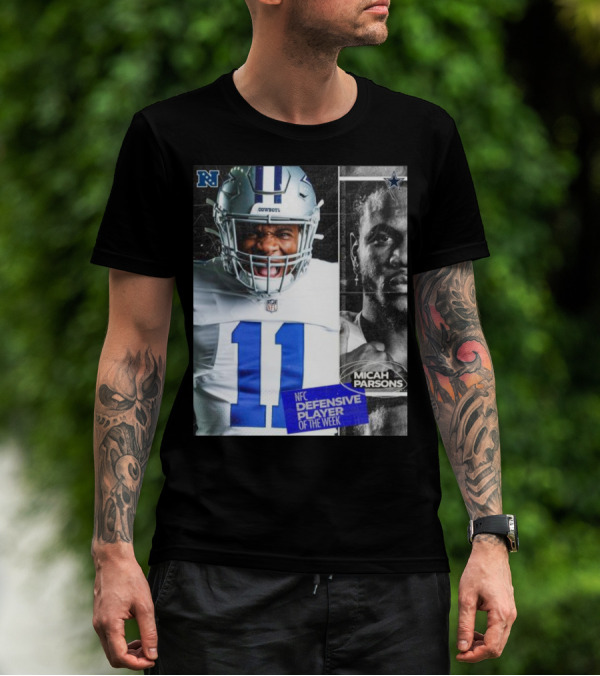 Dallas Cowboys 11 Micah Parsons NFC Defensive Player Of The Week T-Shirt