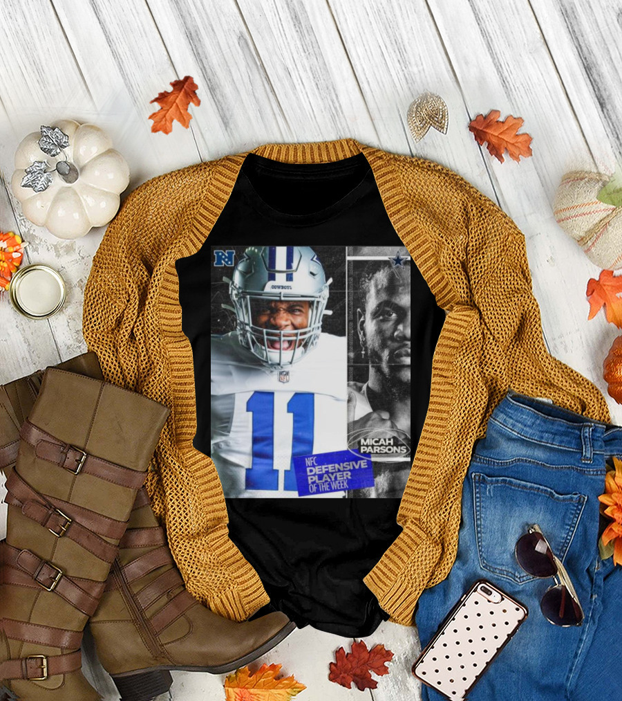 Dallas Cowboys 11 Micah Parsons NFC Defensive Player Of The Week T-Shirt