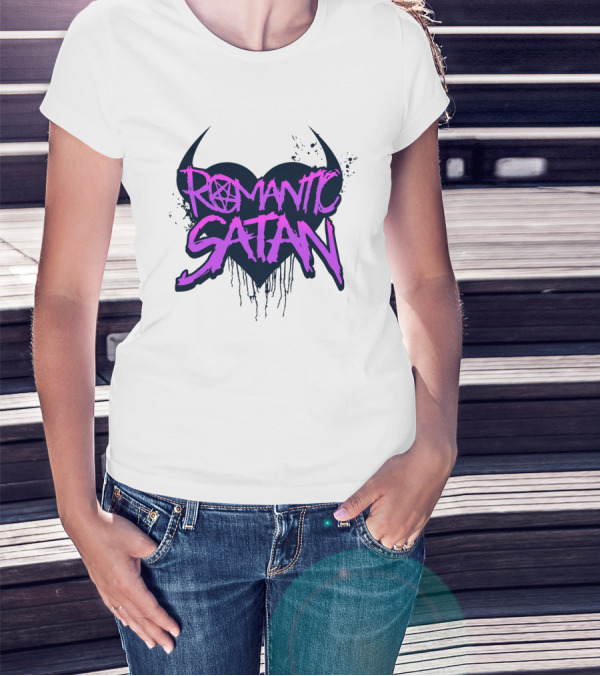 Romantic Satan Heart And Pentagram T-Shirt