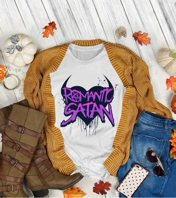 Romantic Satan Heart And Pentagram T-Shirt
