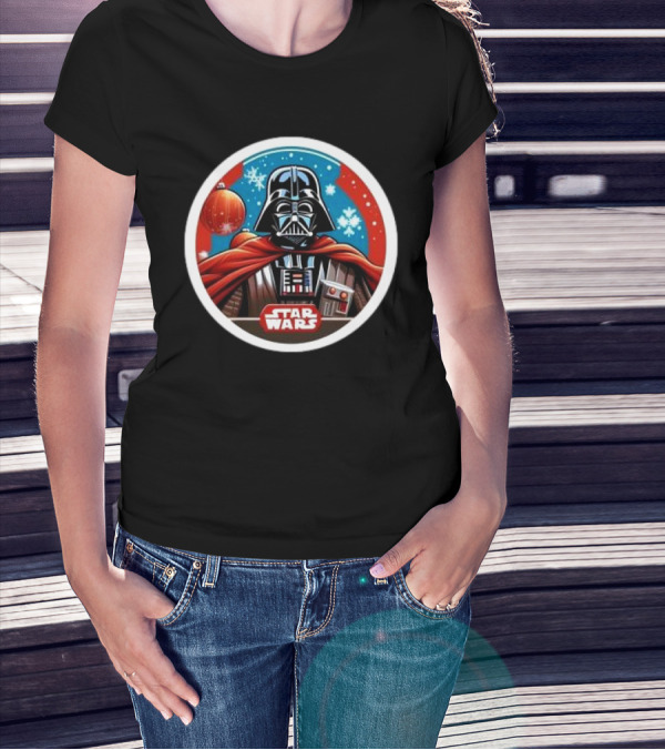 Star Wars Darth Vader Christmas Holiday Snowflakes T-Shirt