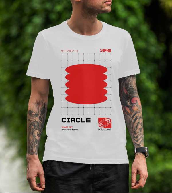 Circle Shape Art 1945 サークルアート Formkunst Arte Della Forma T-Shirt