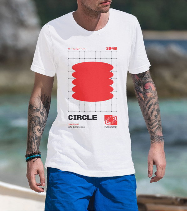 Circle Shape Art 1945 サークルアート Formkunst Arte Della Forma T-Shirt