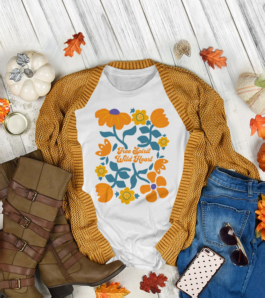 Free Spirit Wild Heart Floral T-Shirt