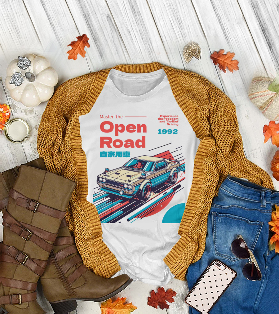 Master the Open Road 1992 Experience the Freedom and Thrill of Driving Japan Car T-Shirt
