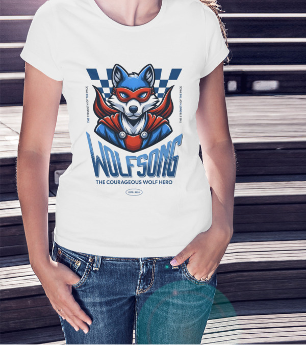 WOLFSONG THE COURAGEOUS WOLF HERO THE LEGENDARY WOLF SPIRIT T-Shirt