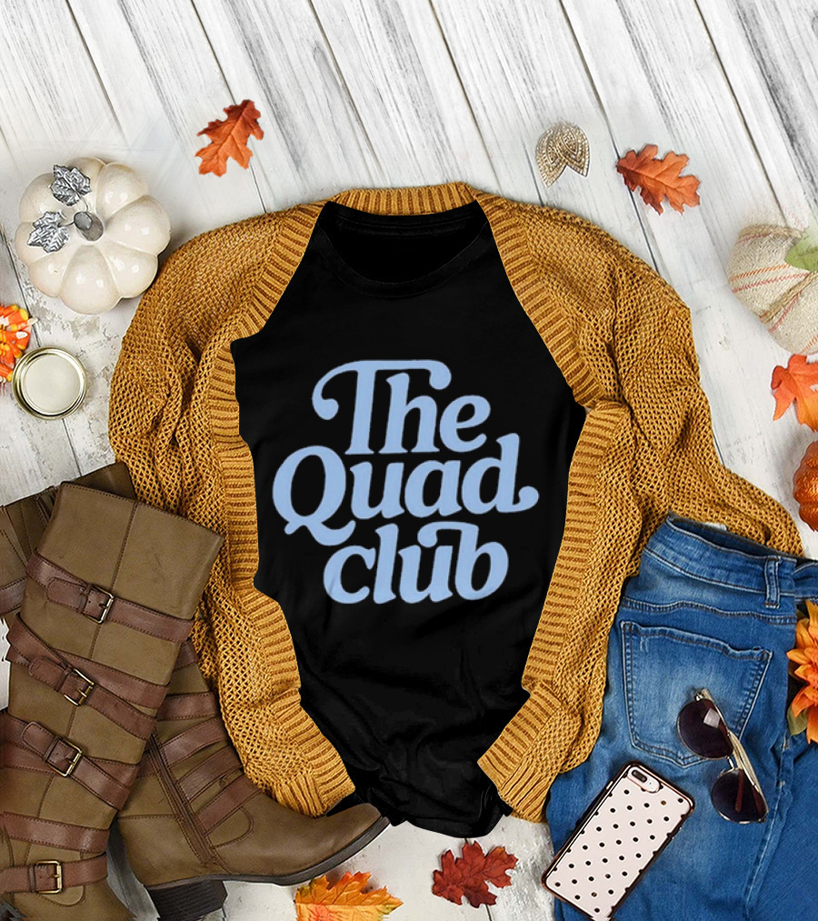 The Quad Club Black Quadrant T-Shirt