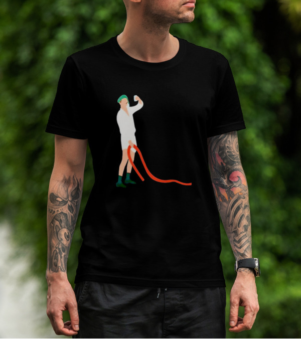 Septic Engineer Drunk Holding Red Hose T-Shirt